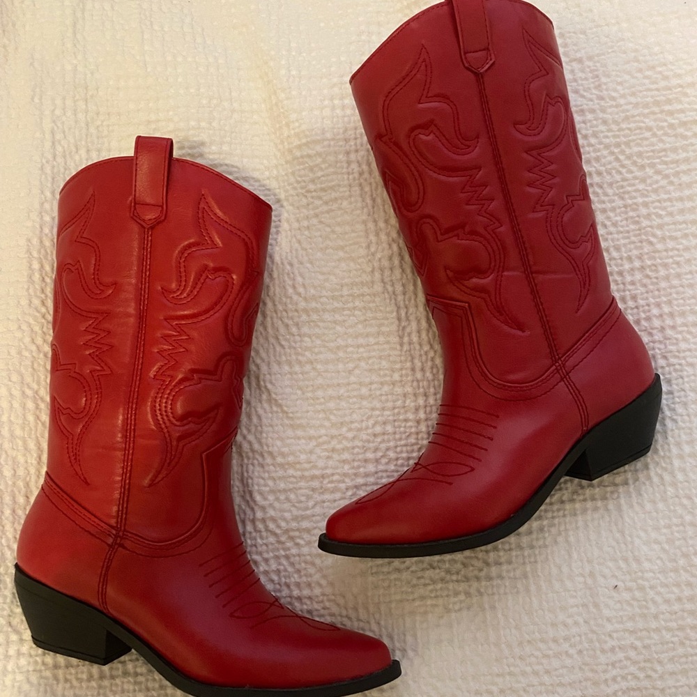Red Cowboy Boots